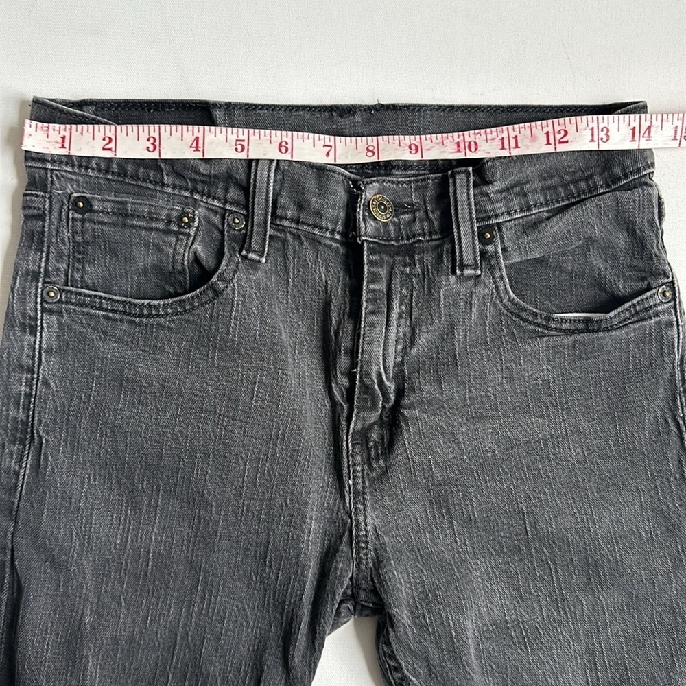 LEVIS 508 men’s washed black straight leg jeans 29X30 regular taper - Picture 8 of 9